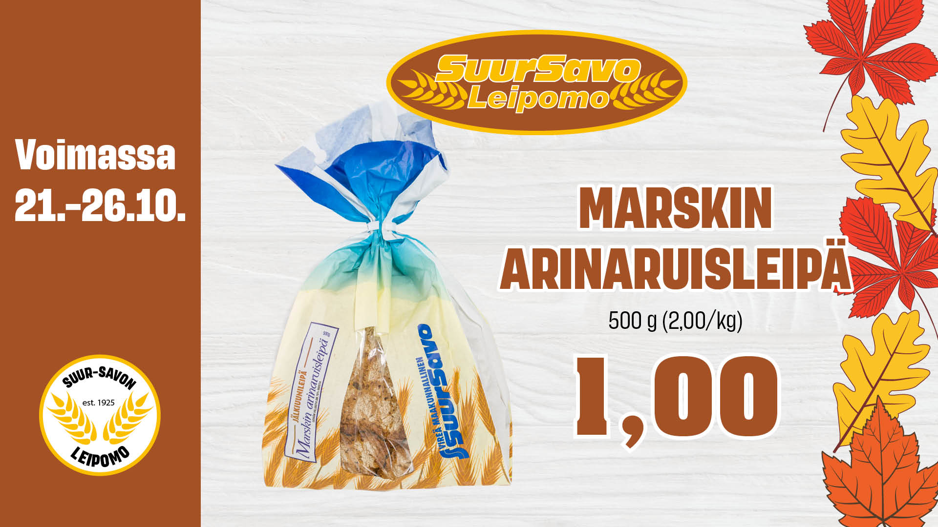 Osuuskauppa Suur-Savon marketeista 21.-26.10.